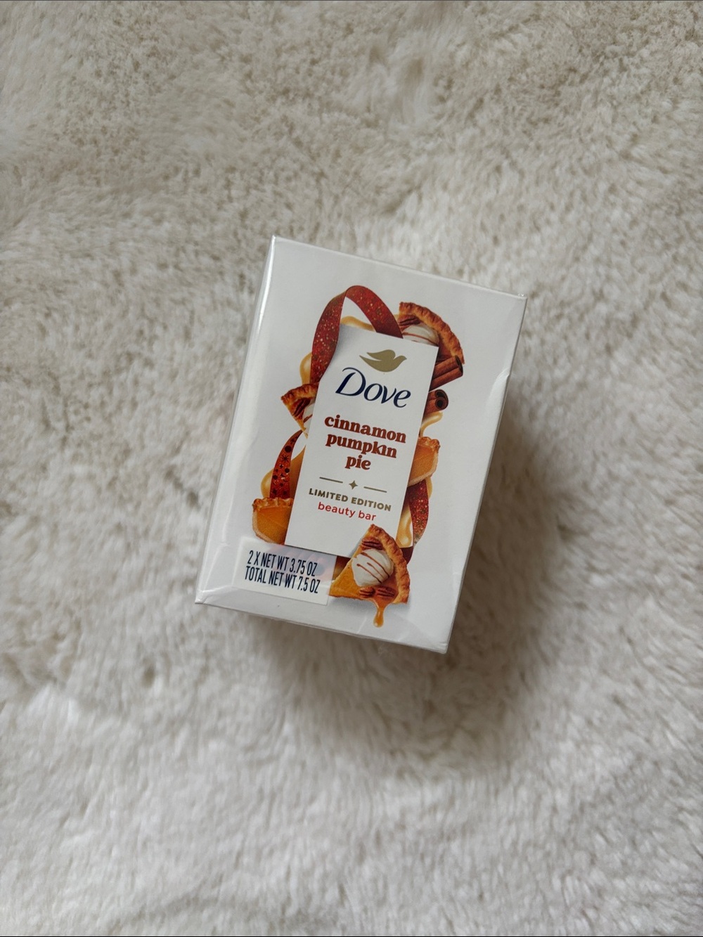 Dove Cinnamon Pumpkin Pie Limited Edition Beauty Bar - White - 2 pack